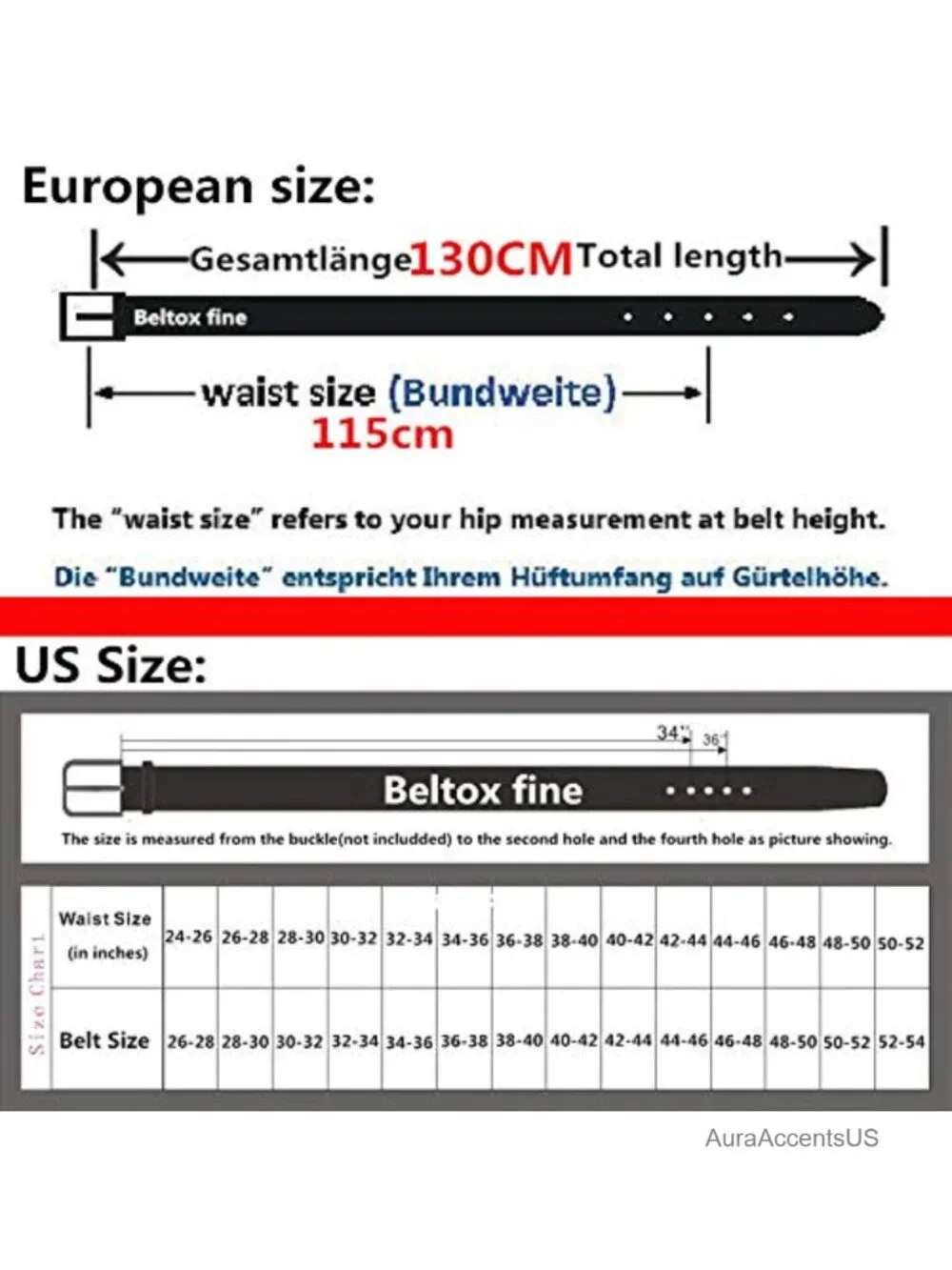 Genuine Leather Men's Belt 1.5